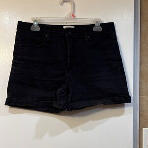 High-rise Black Women's Shorts